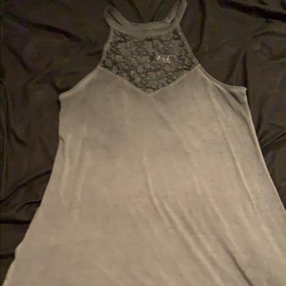 High neck tank dress